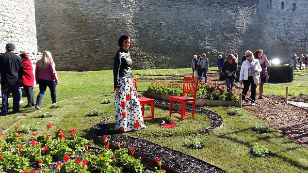   Tallinna Kopli Ametikooli aianduseriala õpilased Tallinna Lillefestivalil 2016
