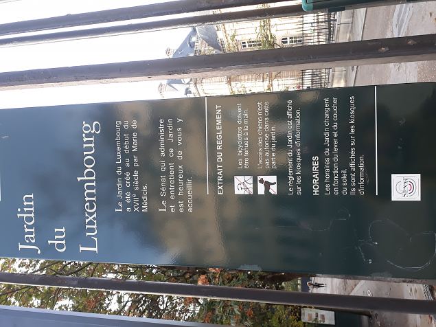   Pariisi aiad, pargid. Oktoober 2018