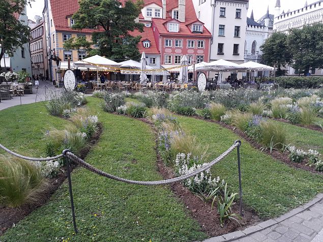   Riia vanalinna haljastus juuli 2019