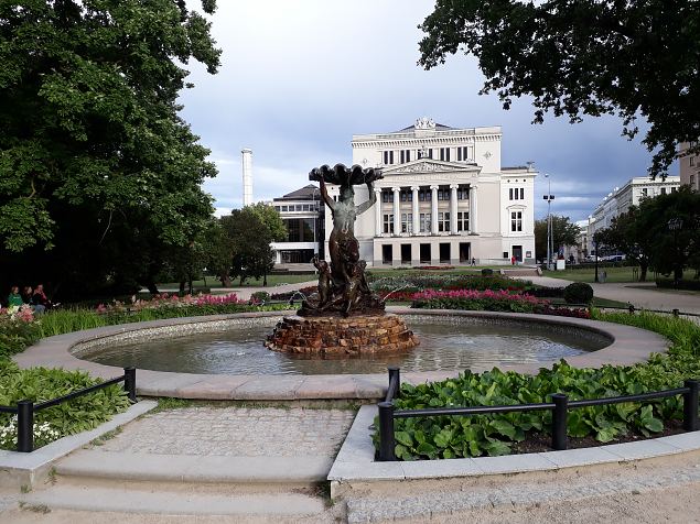   Riia vanalinna haljastus juuli 2019