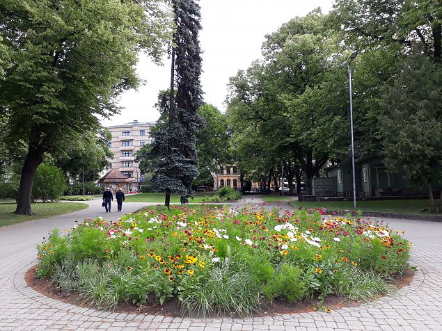   Riia vanalinna haljastus juuli 2019