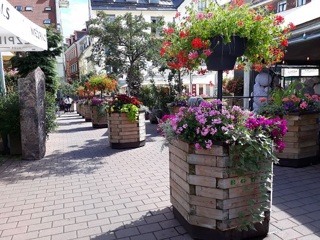   Riia vanalinna haljastus juuli 2019