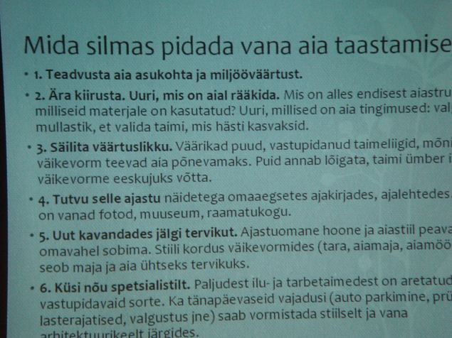   Aiap�ev ''1920.- 30.aastate aiandus'' Vaba�humuuseumis 28.03.15